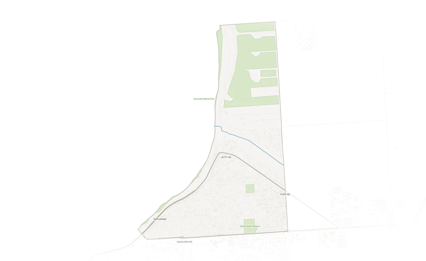 Port Willunga urban fabric map