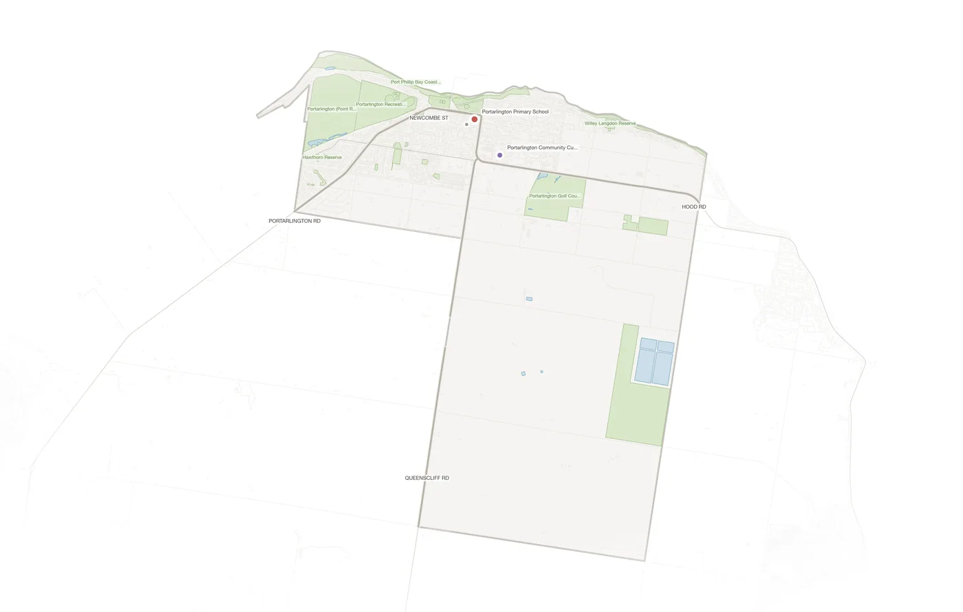 Portarlington urban fabric map