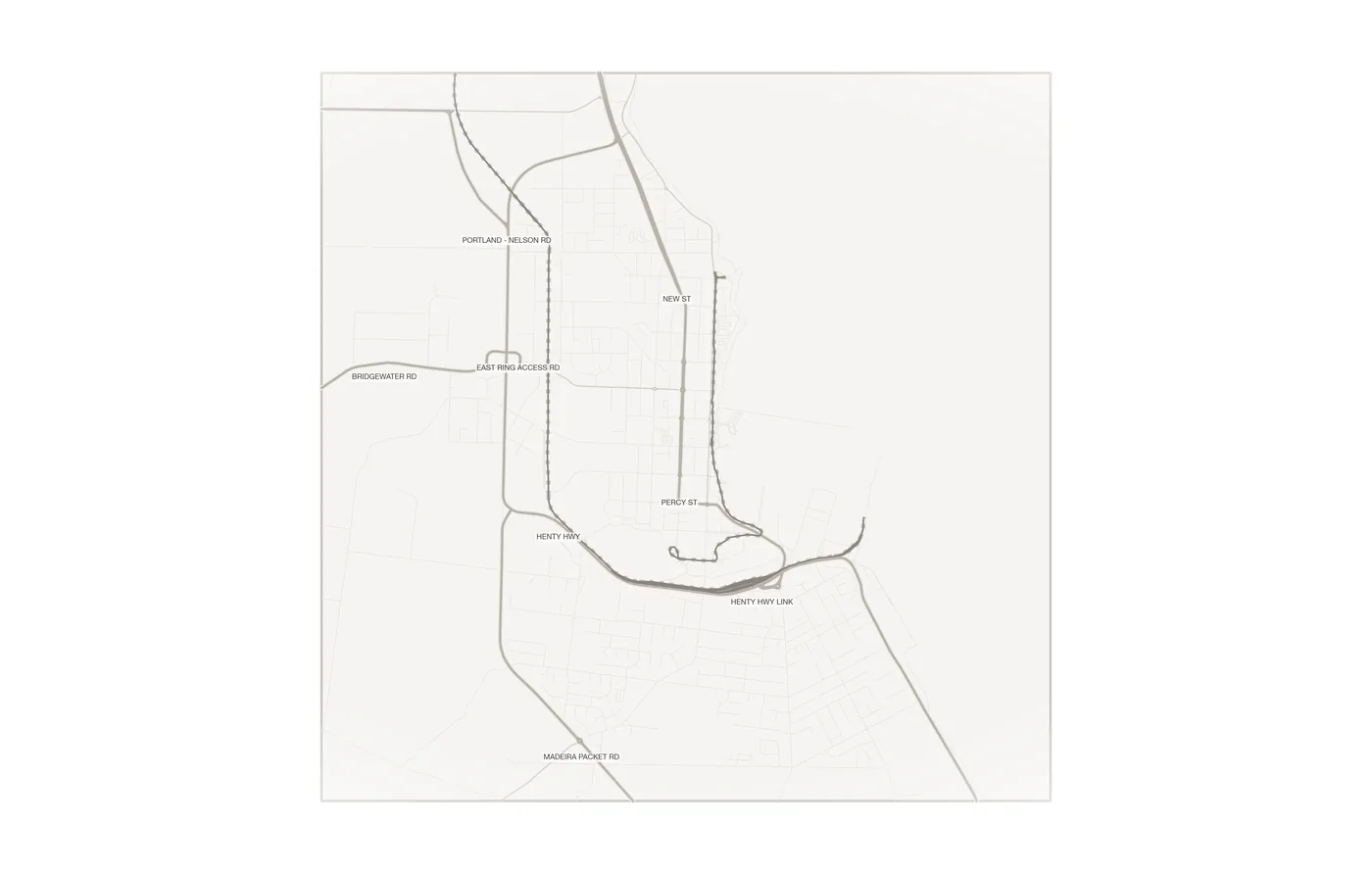 Portland urban fabric map
