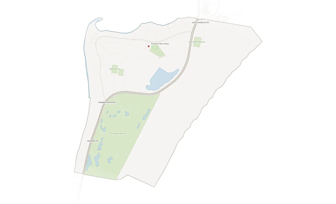 Primbee urban fabric map
