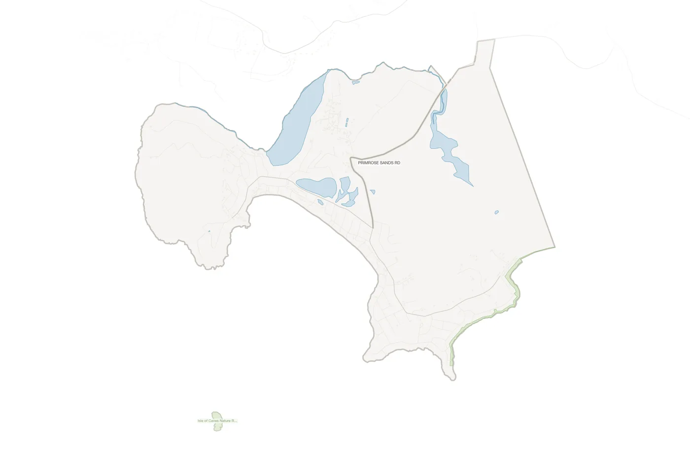 Primrose Sands urban fabric map