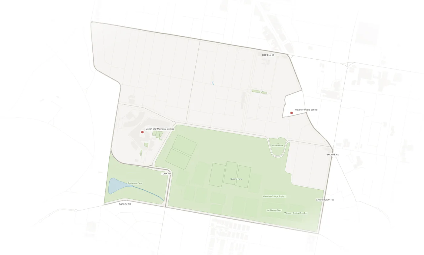 Queens Park urban fabric map