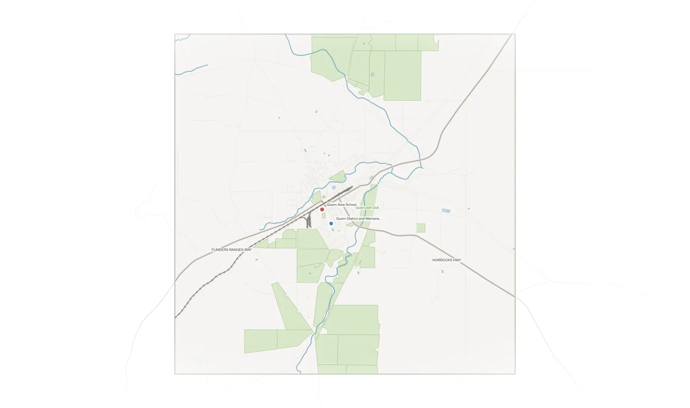 Quorn urban fabric map