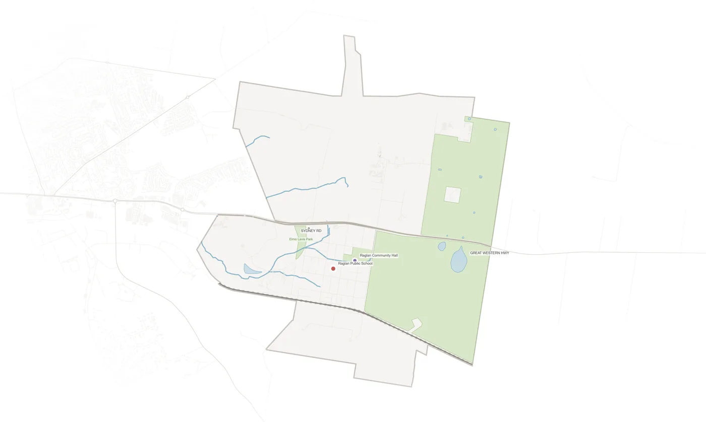 Raglan urban fabric map