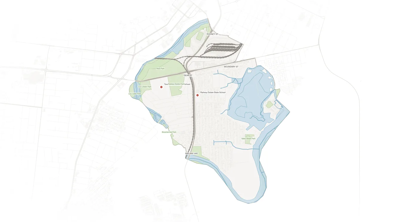 Railway Estate urban fabric map