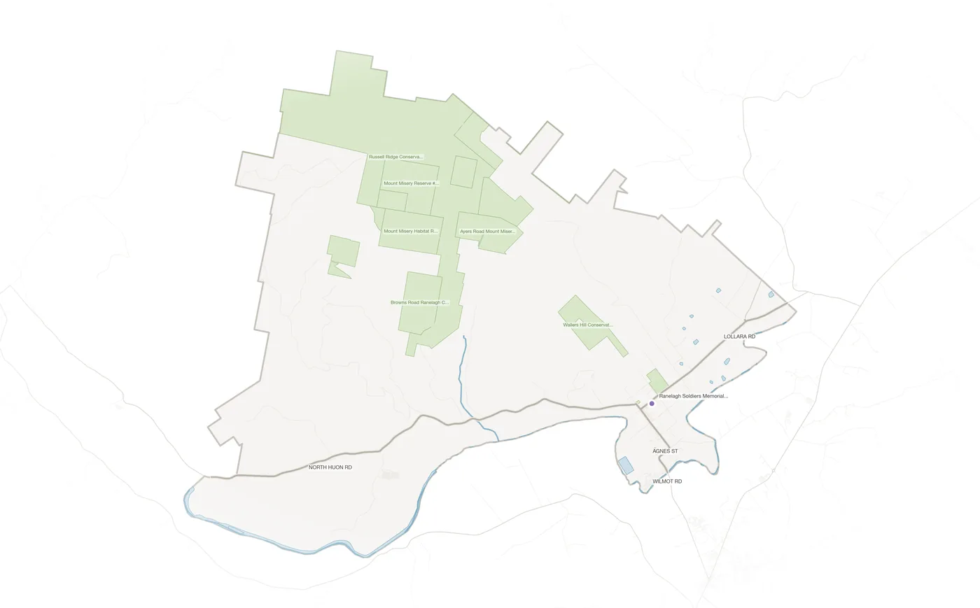 Ranelagh urban fabric map