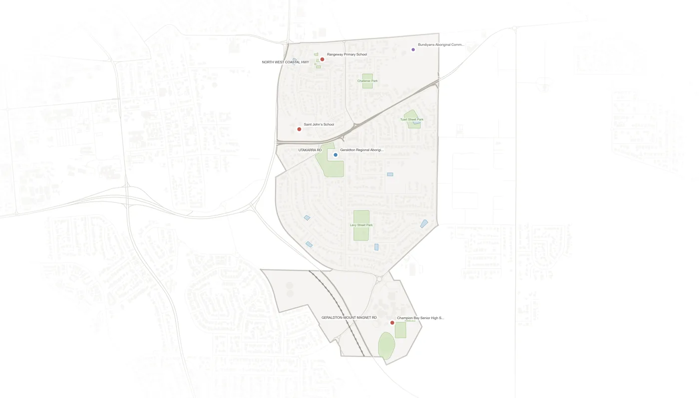 Rangeway urban fabric map