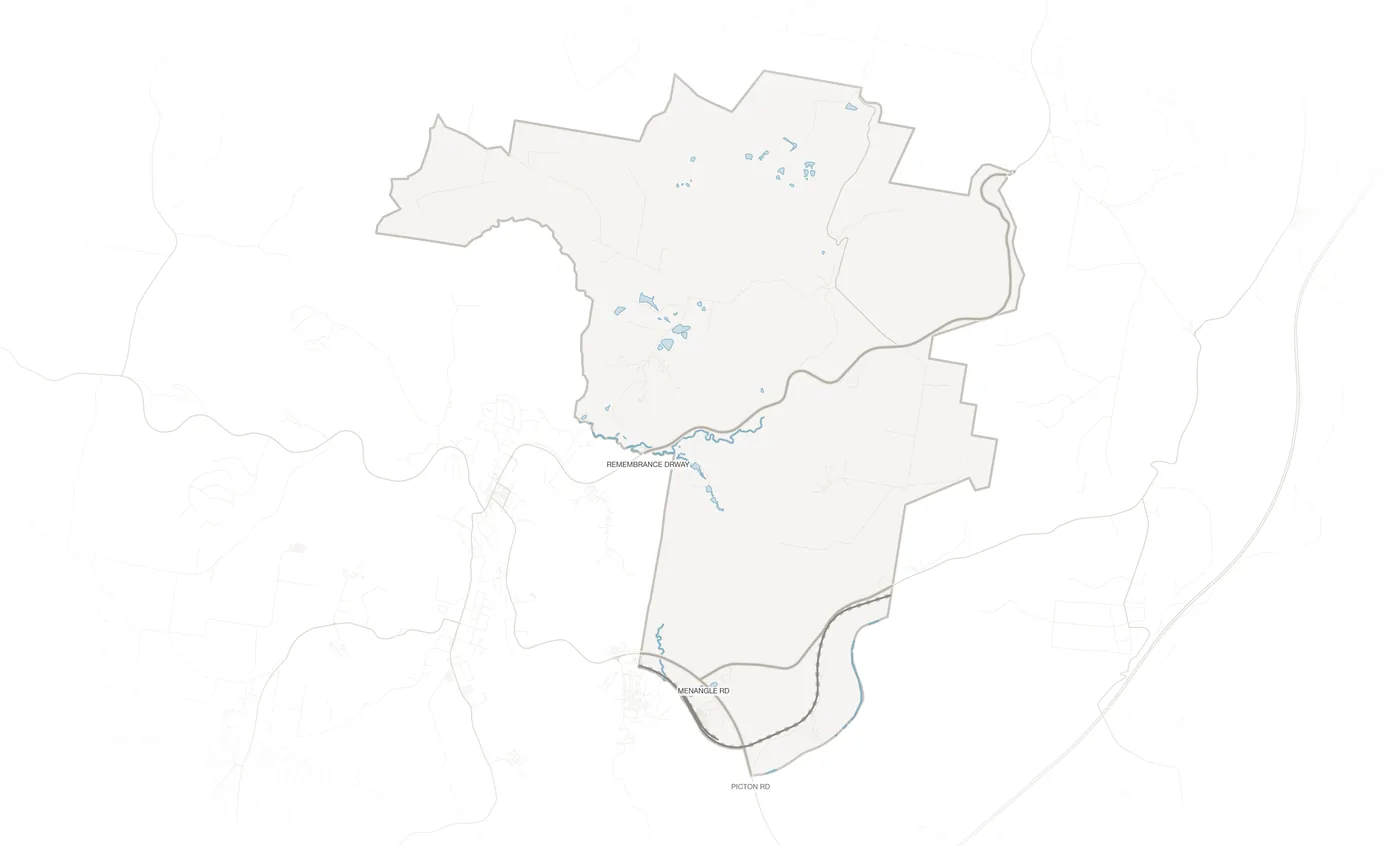 Razorback urban fabric map