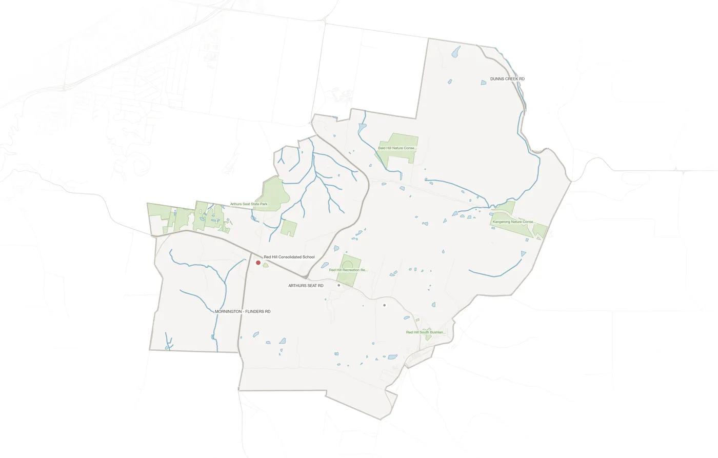 Red Hill urban fabric map