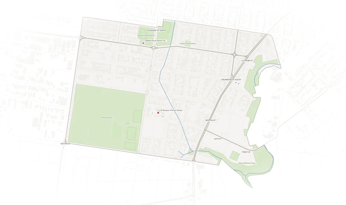 Redan urban fabric map