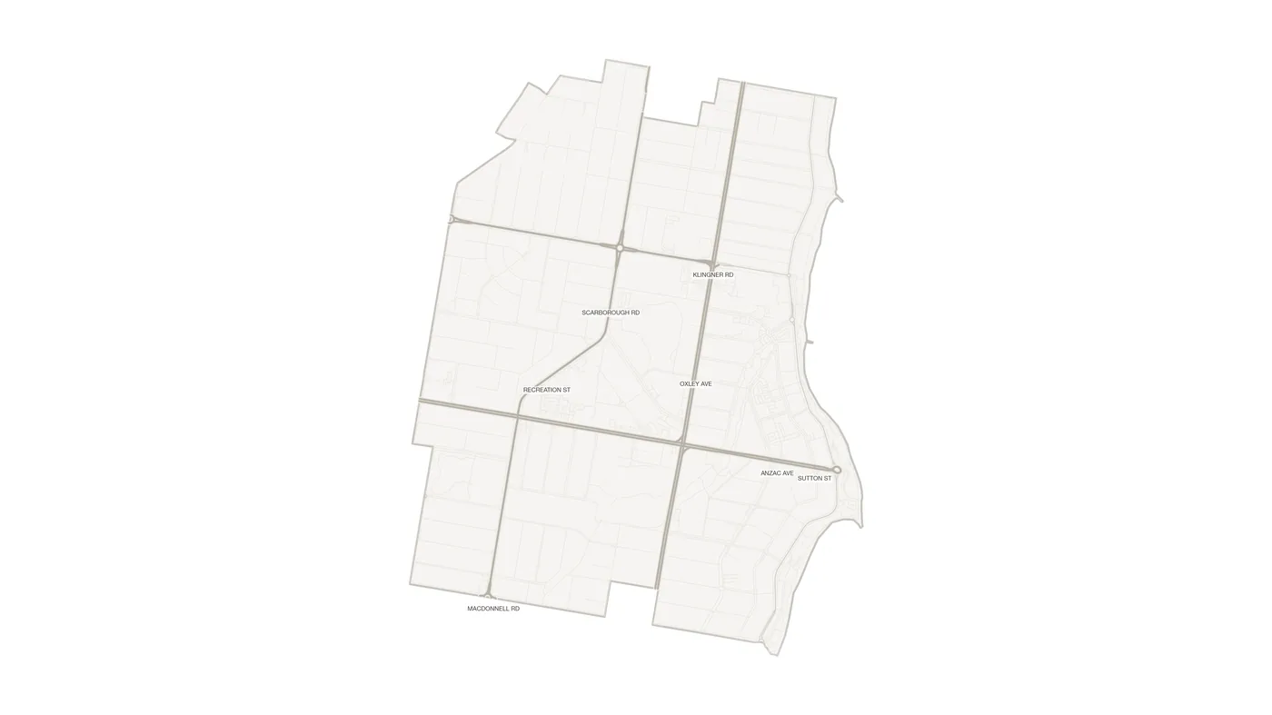 Redcliffe urban fabric map
