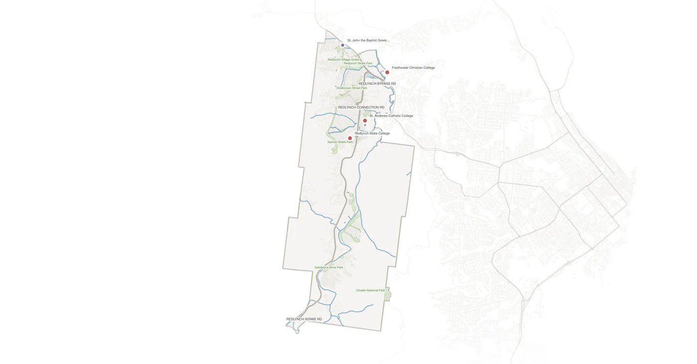 Redlynch urban fabric map