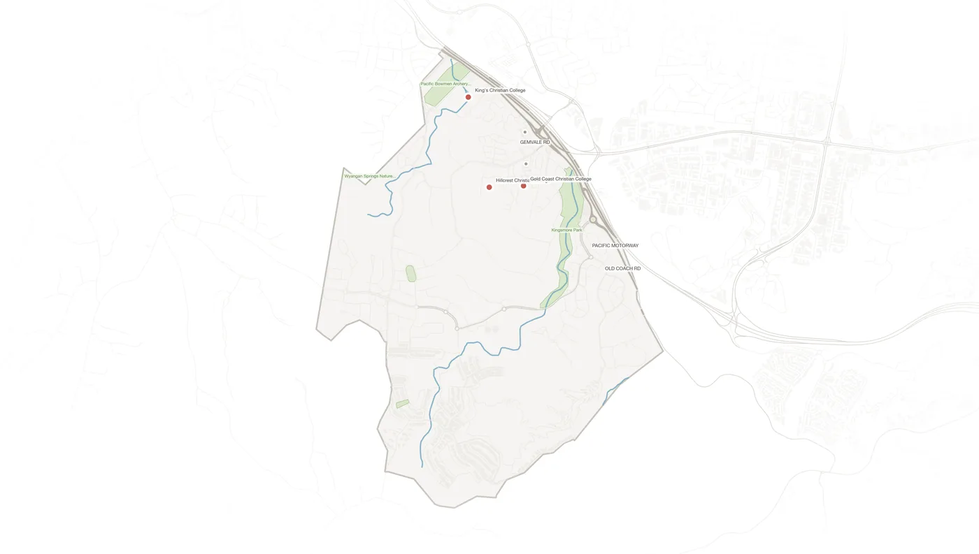 Reedy Creek urban fabric map