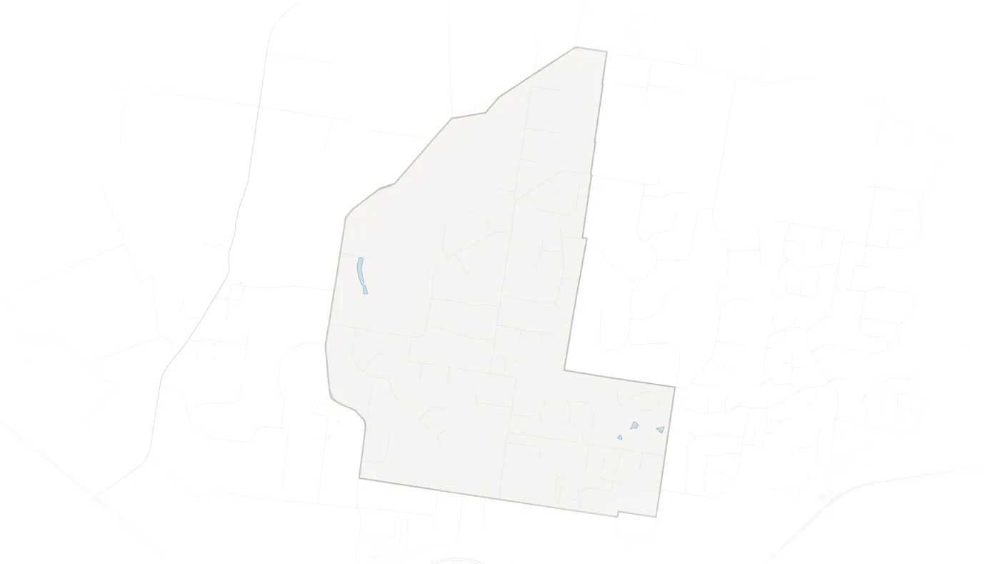 Regency Downs urban fabric map