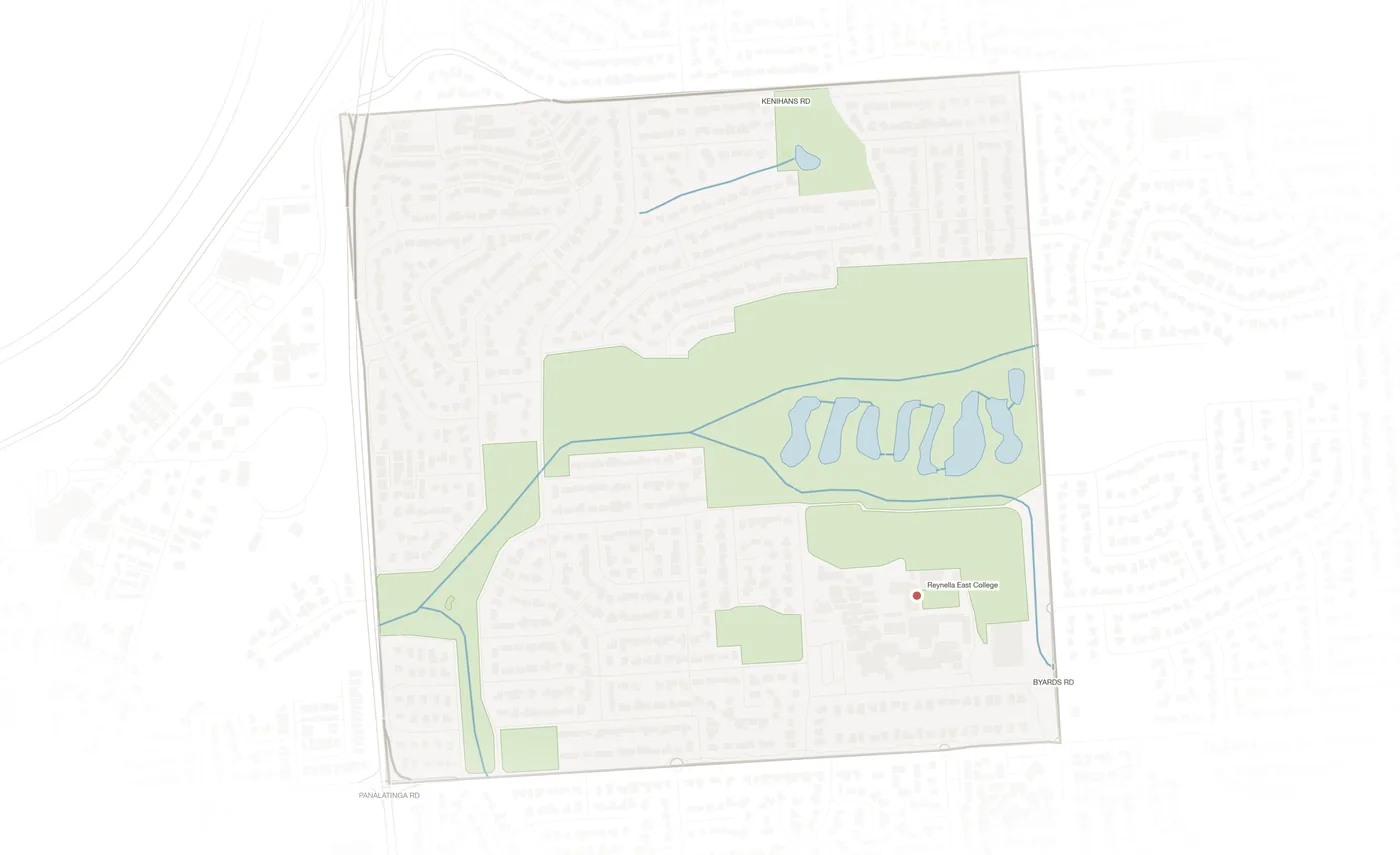 Reynella East urban fabric map