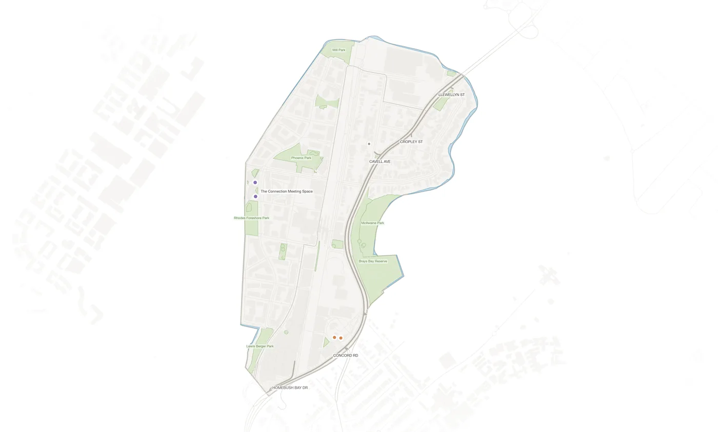 Rhodes urban fabric map