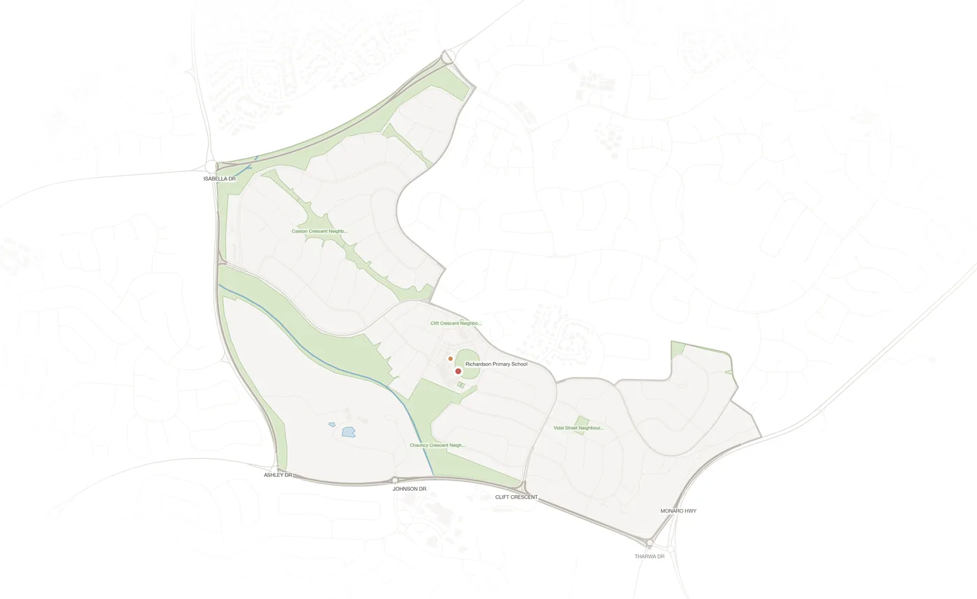 Richardson urban fabric map