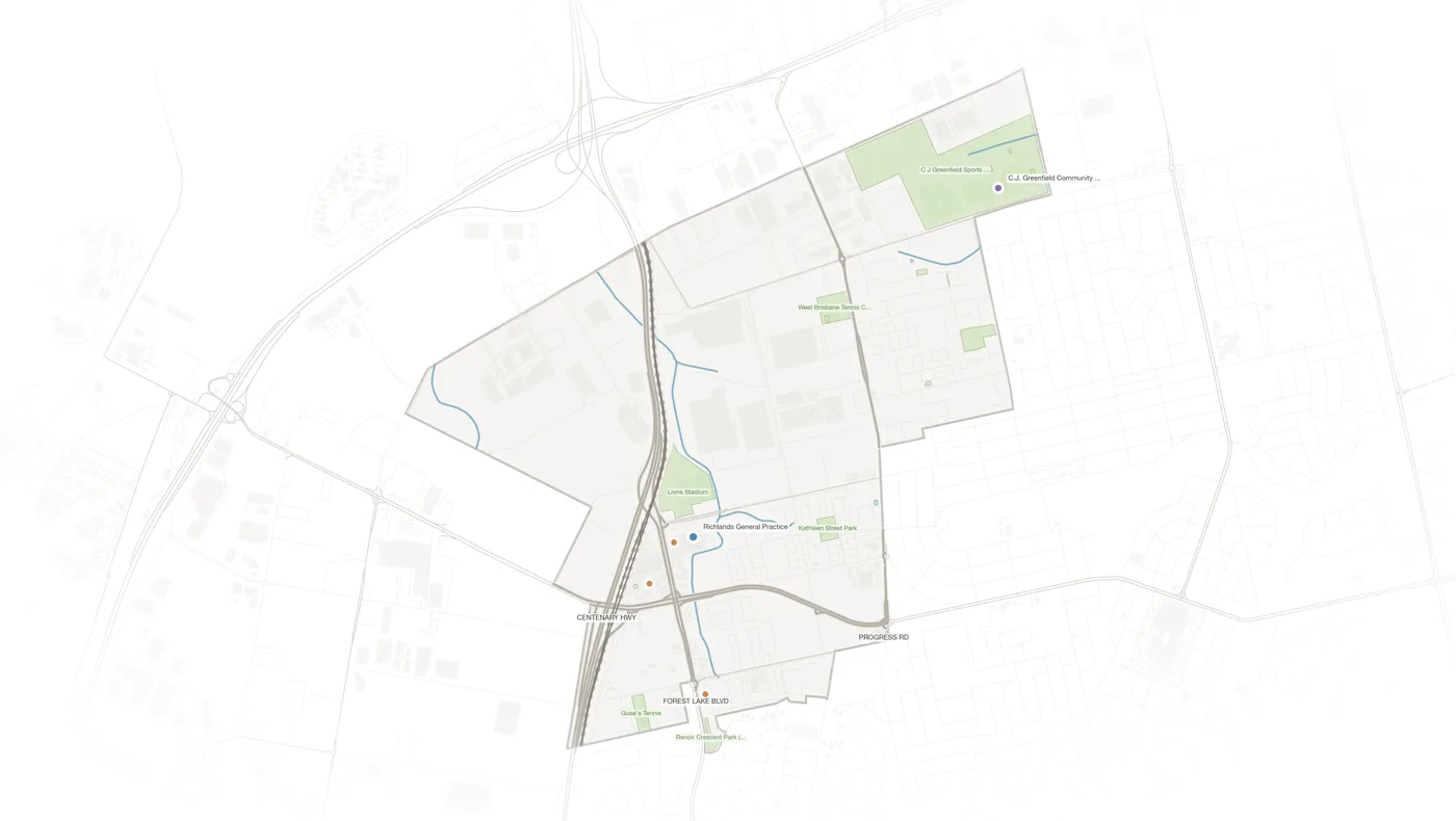 Richlands urban fabric map