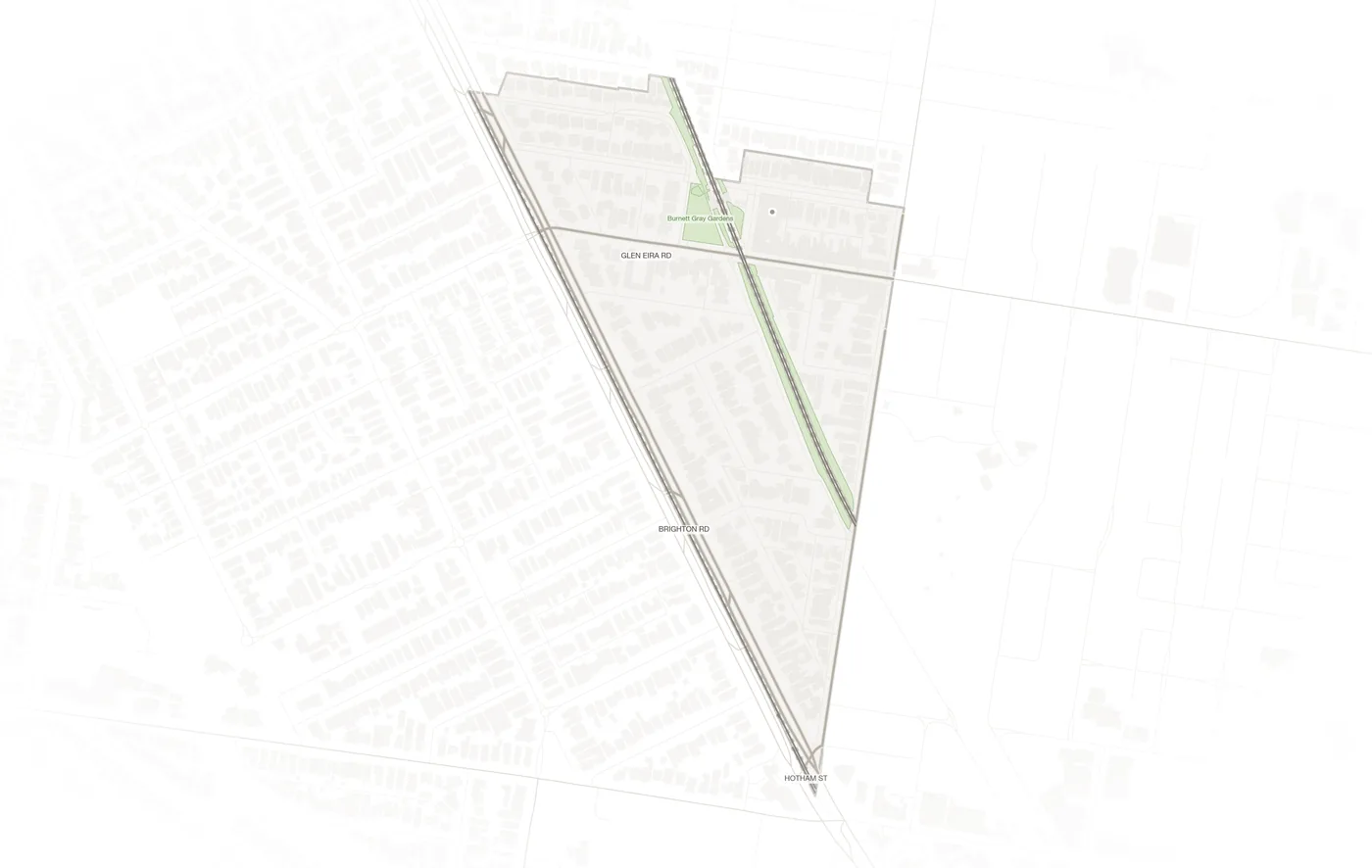 Ripponlea urban fabric map