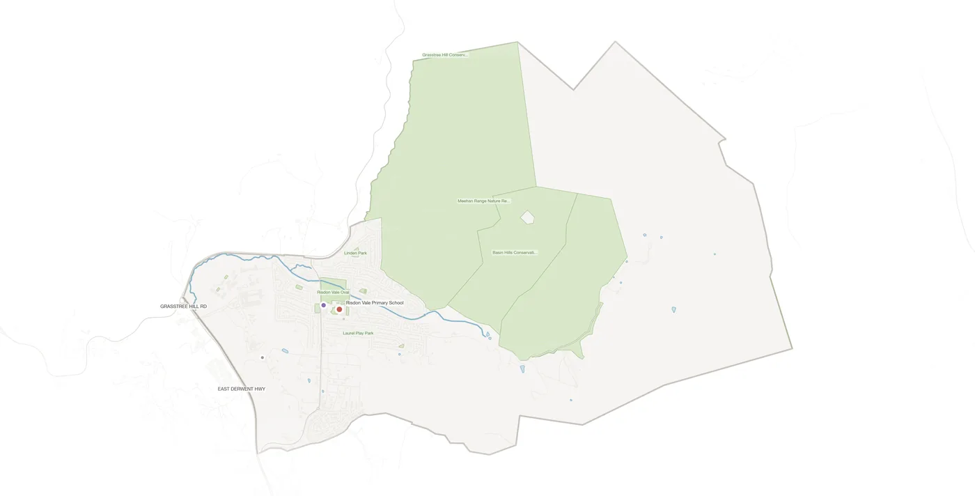 Risdon Vale urban fabric map