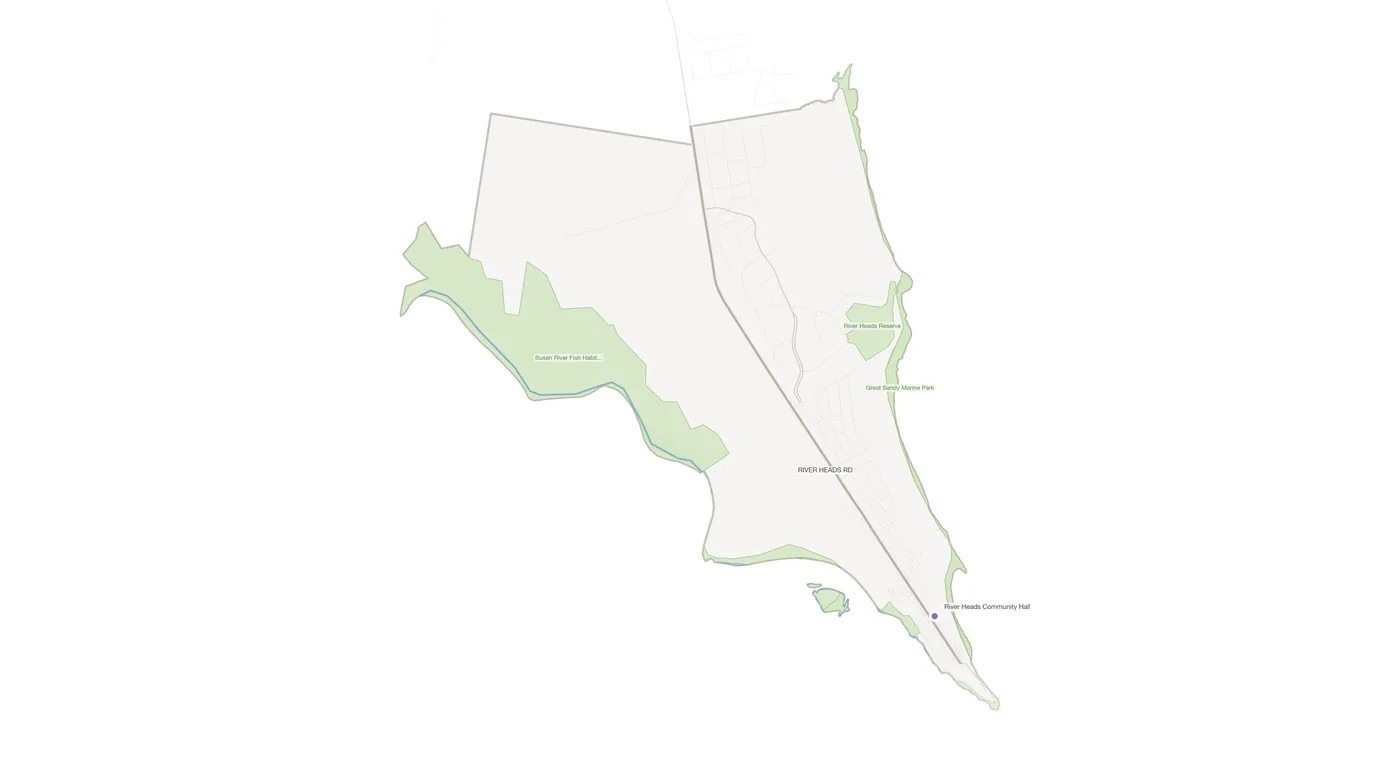 River Heads urban fabric map