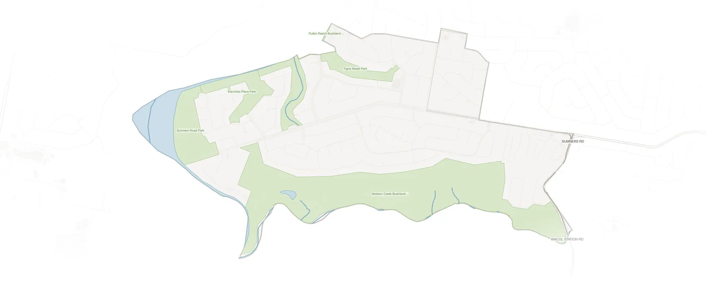 Riverhills urban fabric map