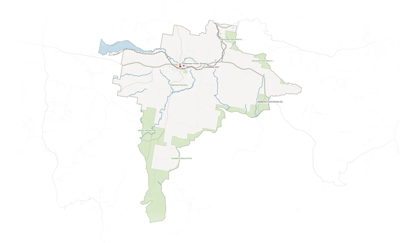 Robertson urban fabric map
