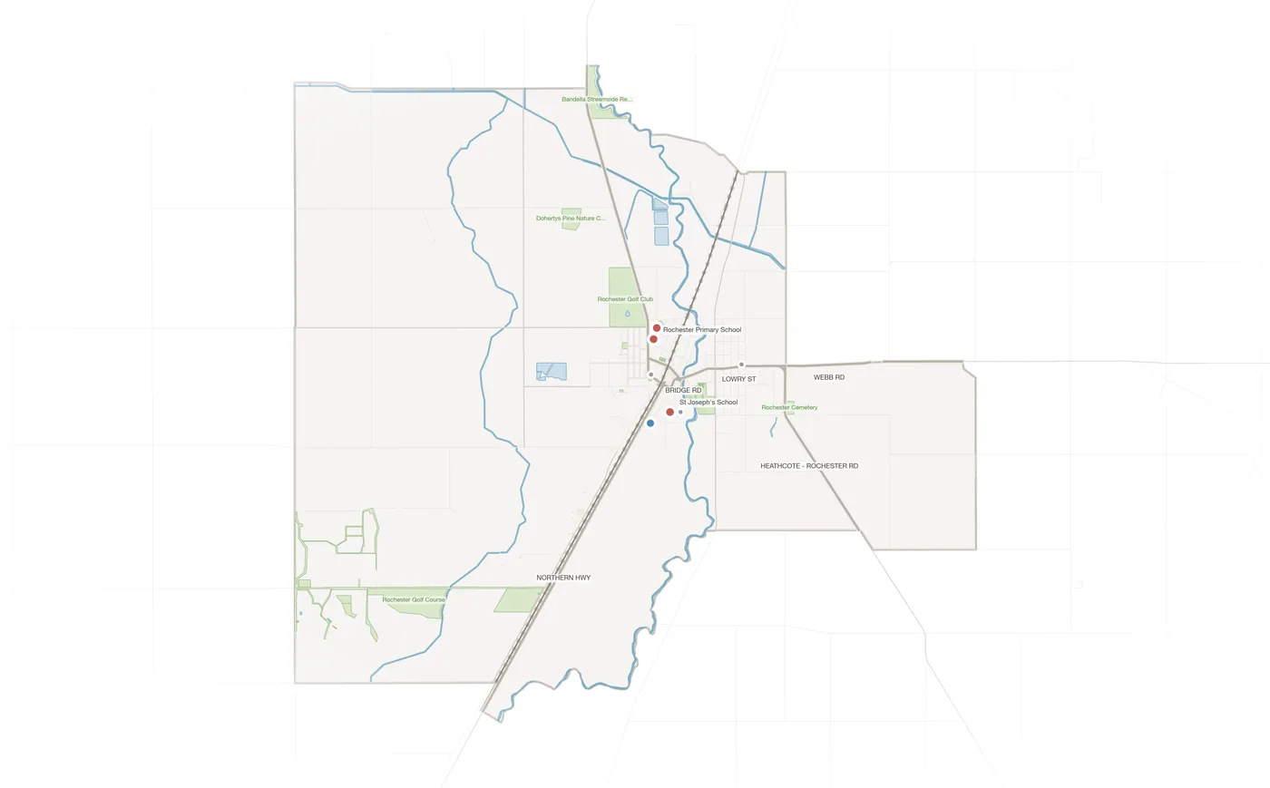 Rochester urban fabric map
