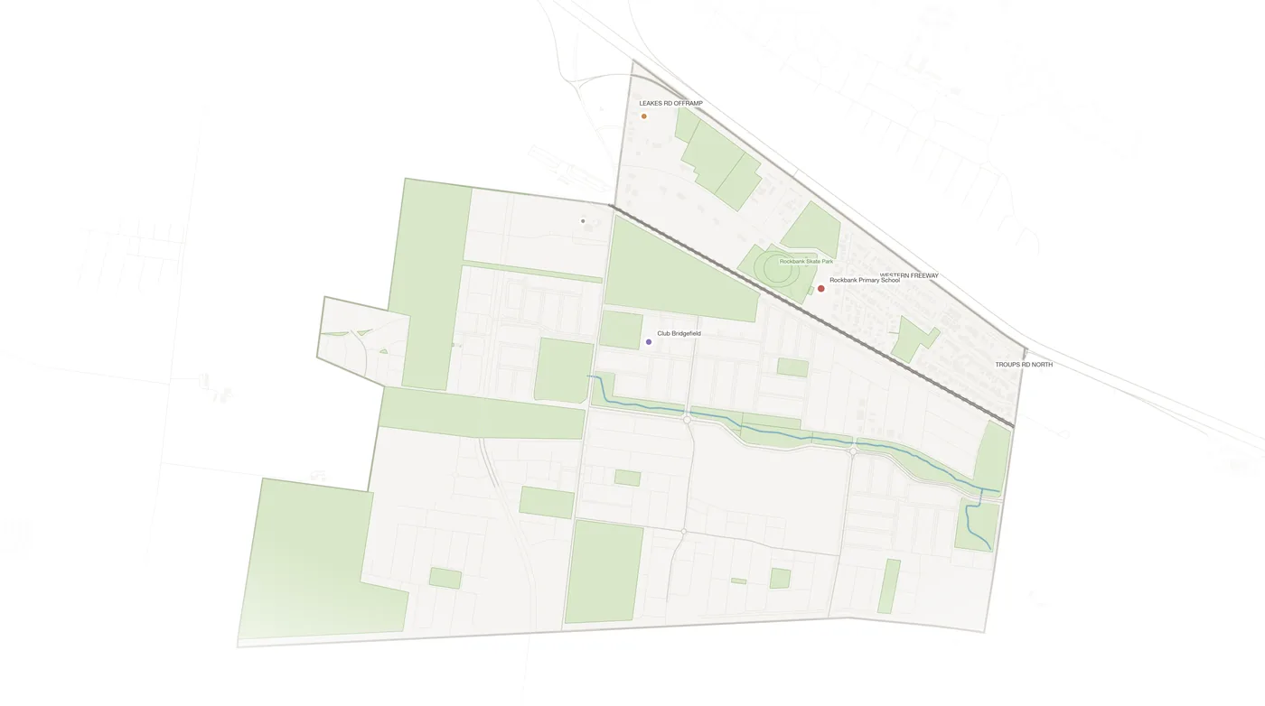 Rockbank urban fabric map