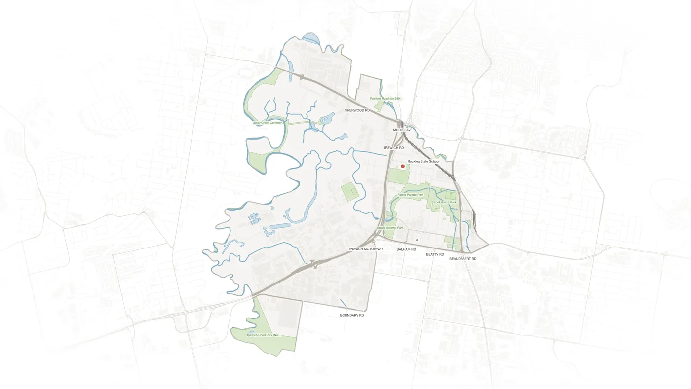 Rocklea urban fabric map