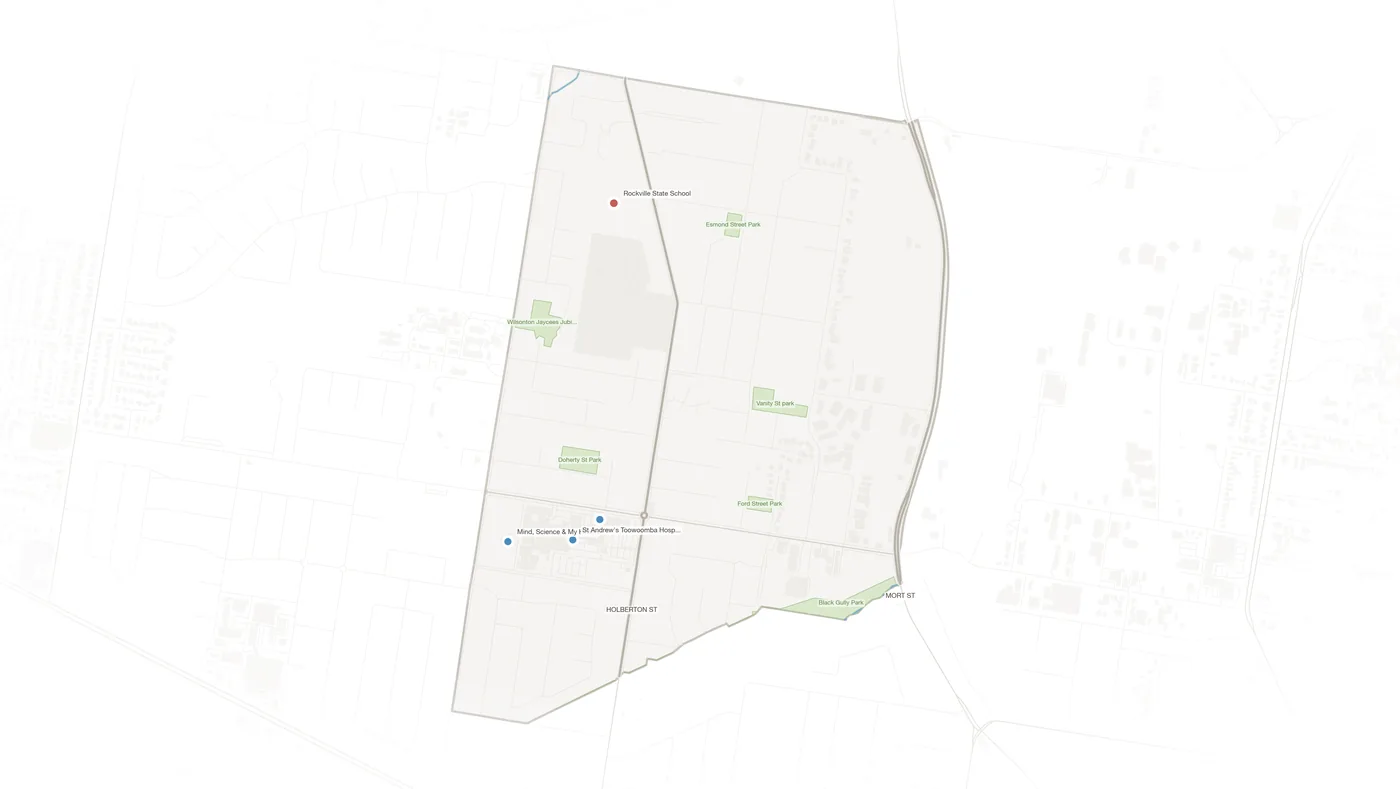 Rockville urban fabric map