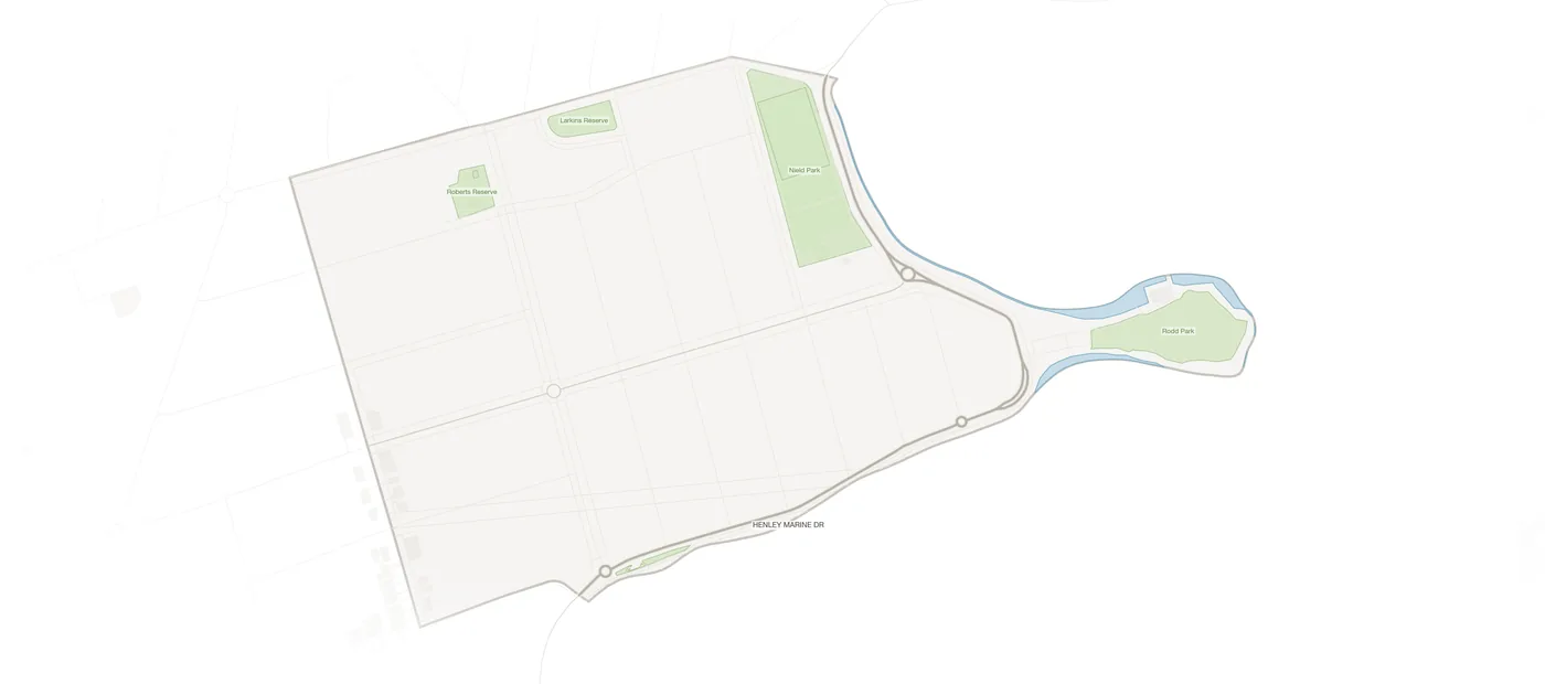 Rodd Point urban fabric map