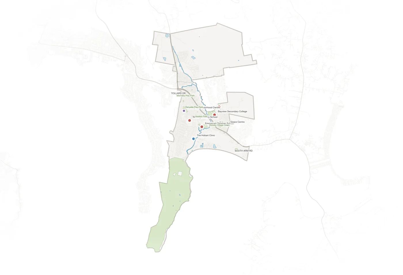 Rokeby urban fabric map