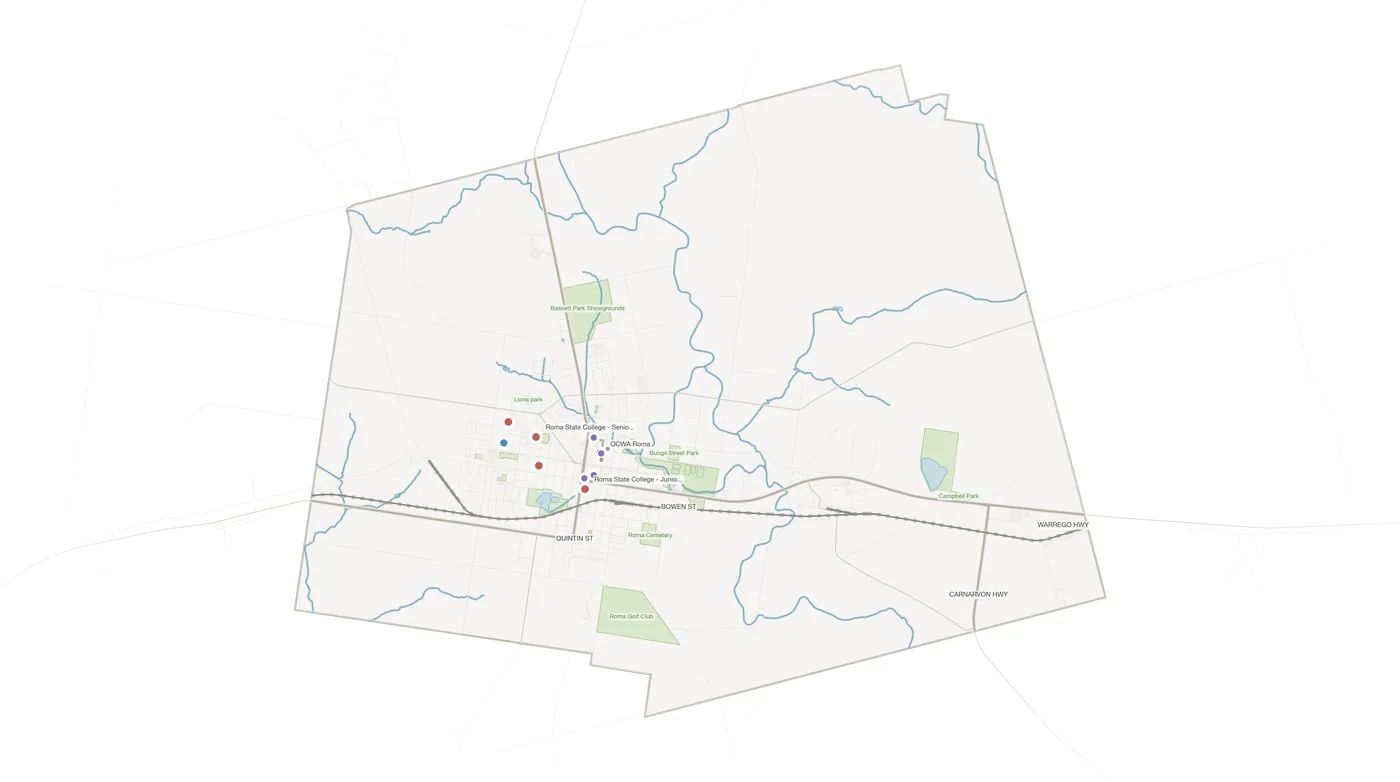 Roma urban fabric map