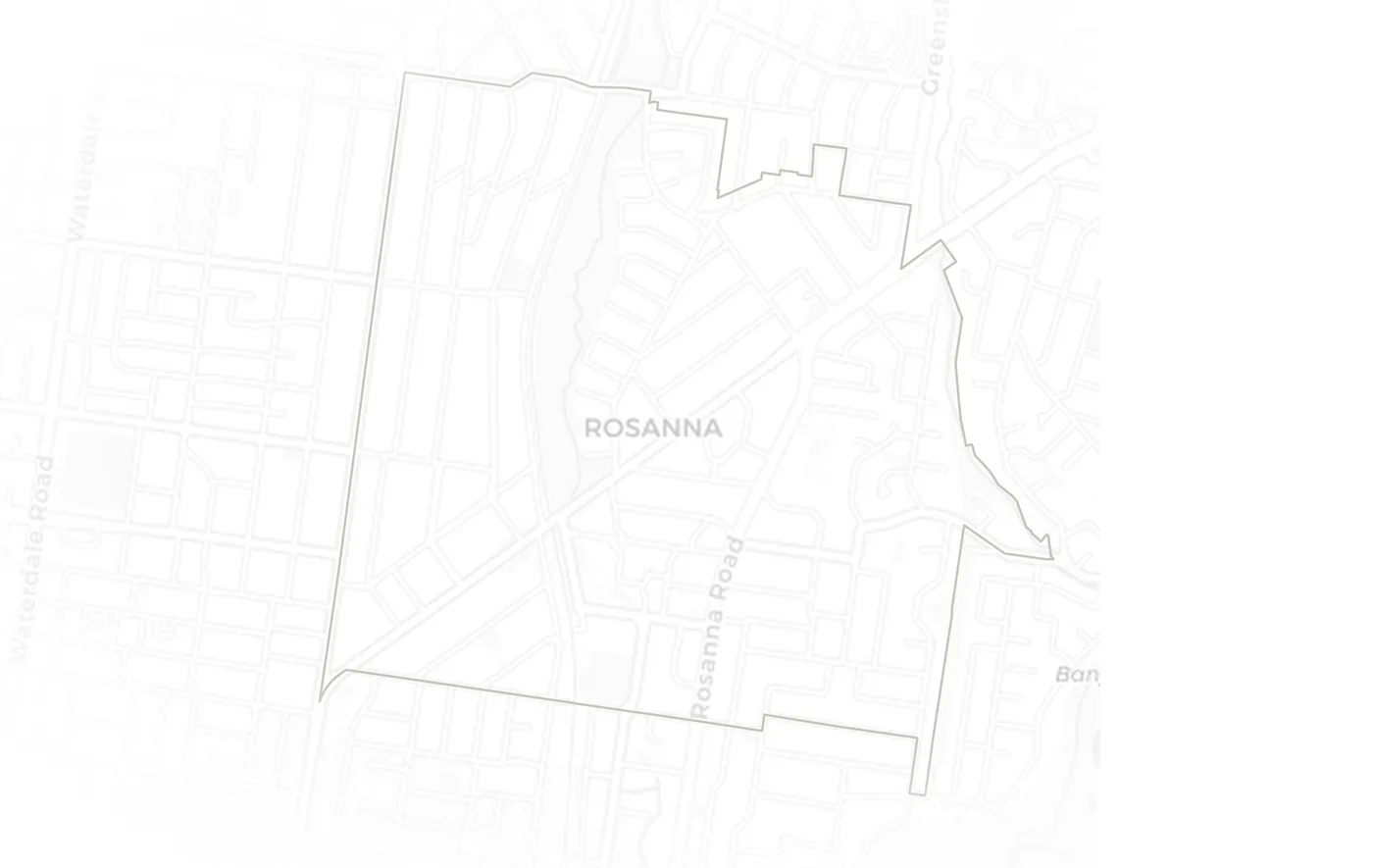 Rosanna urban fabric map