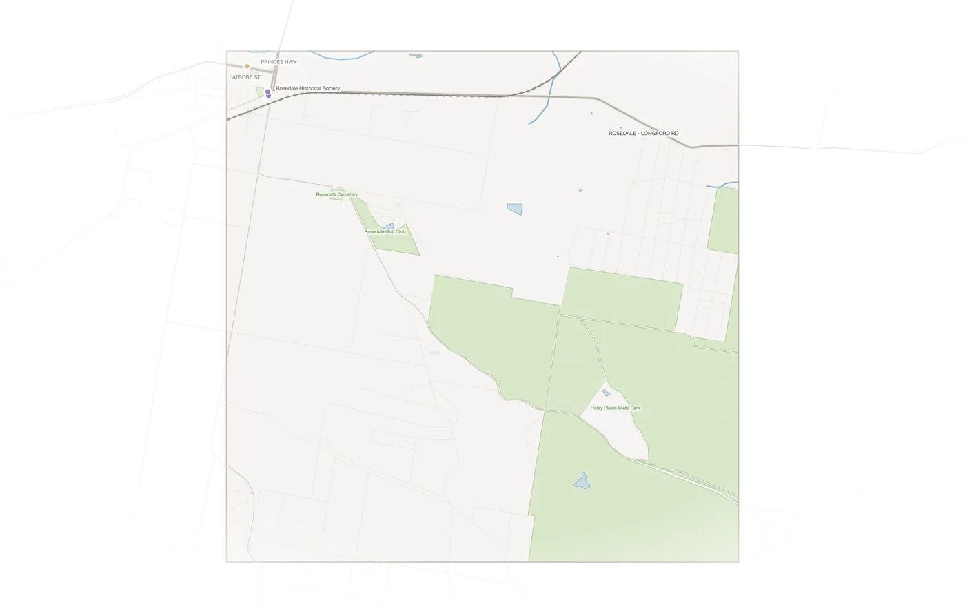 Rosedale urban fabric map