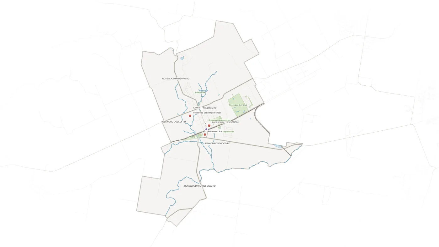 Rosewood urban fabric map