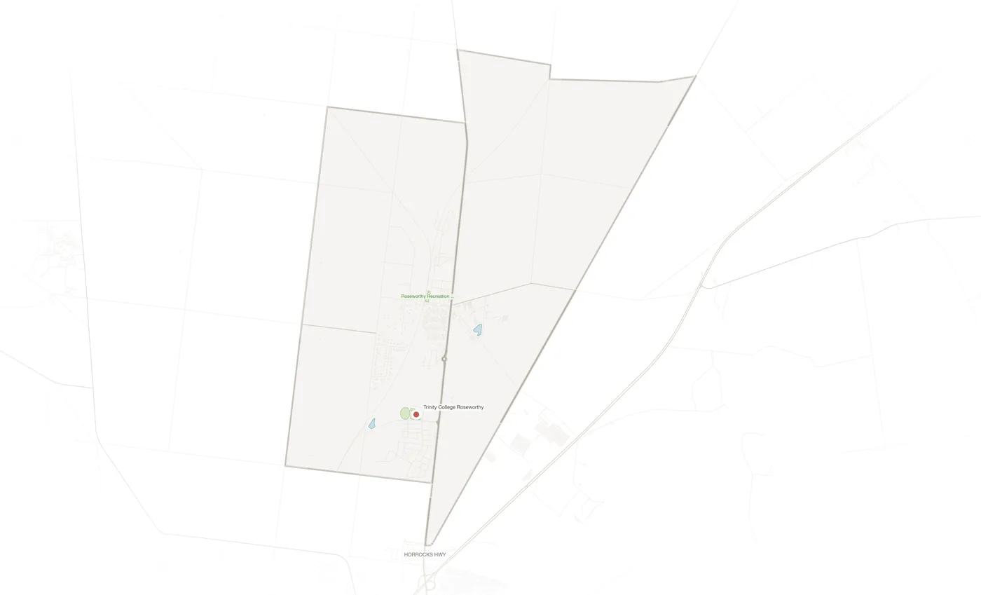 Roseworthy urban fabric map
