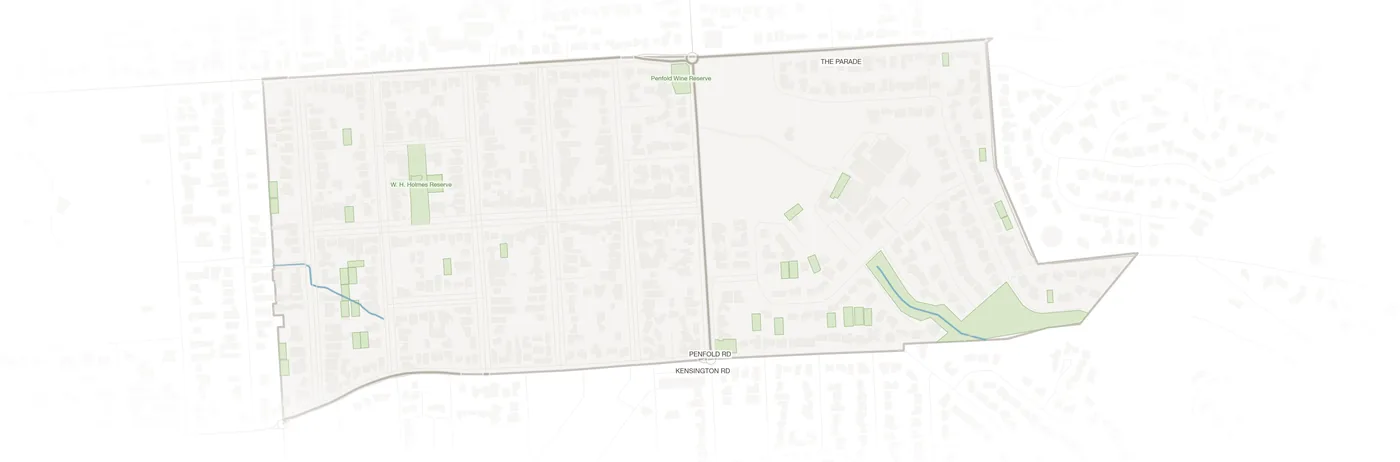 Rosslyn Park urban fabric map
