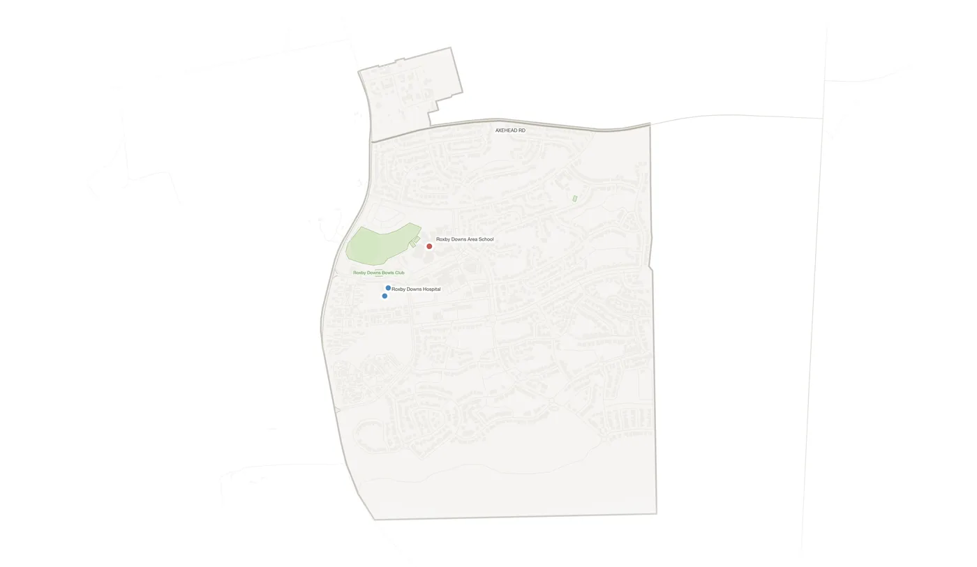 Roxby Downs urban fabric map