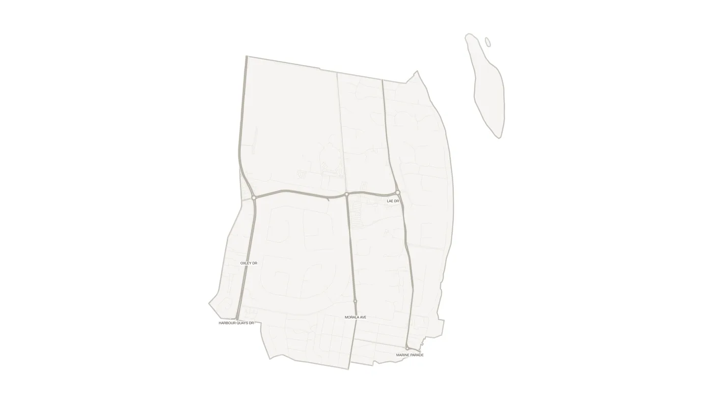 Runaway Bay urban fabric map