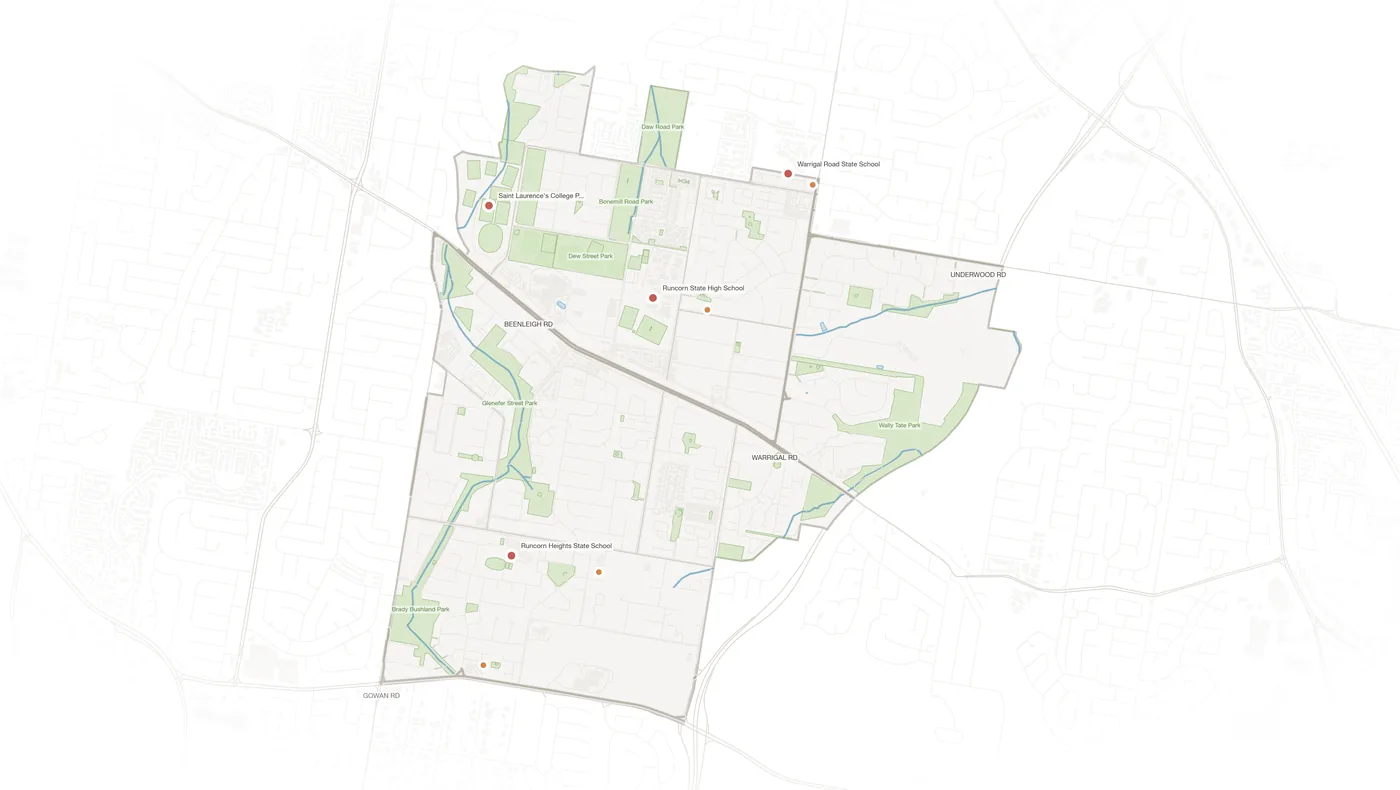 Runcorn urban fabric map