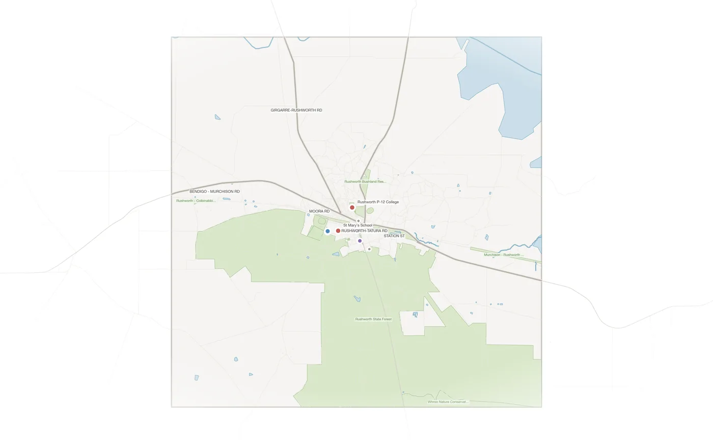 Rushworth urban fabric map