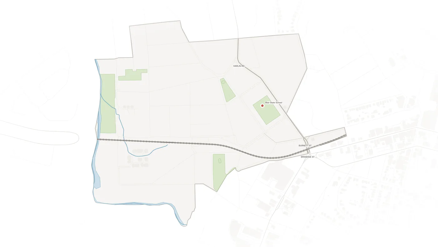Sadliers Crossing urban fabric map