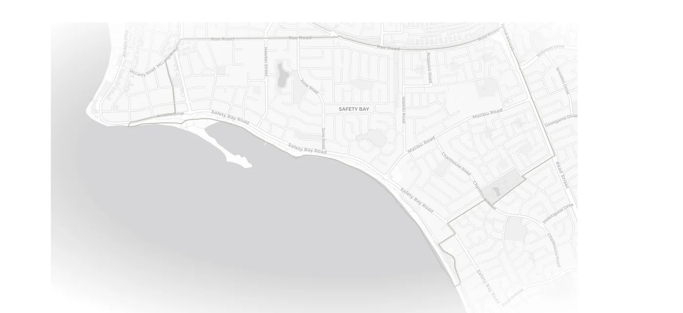 Safety Bay urban fabric map