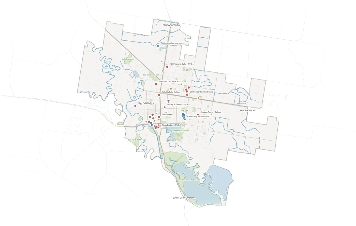 Sale urban fabric map