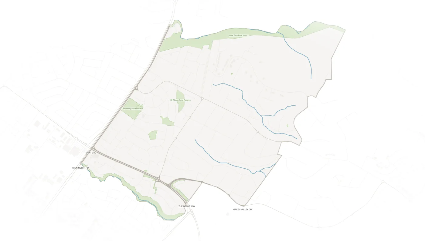 Salisbury Heights urban fabric map