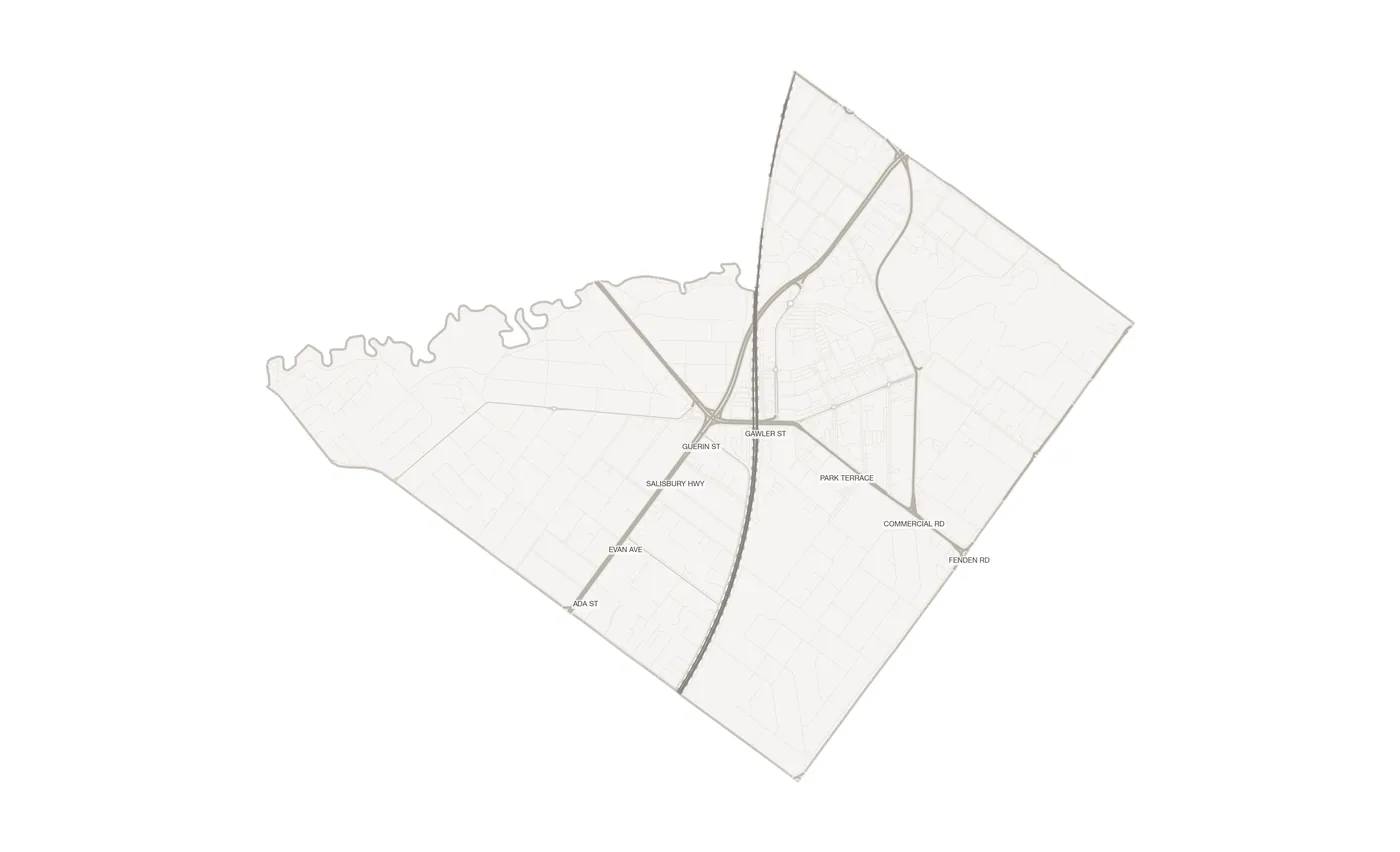 Salisbury urban fabric map