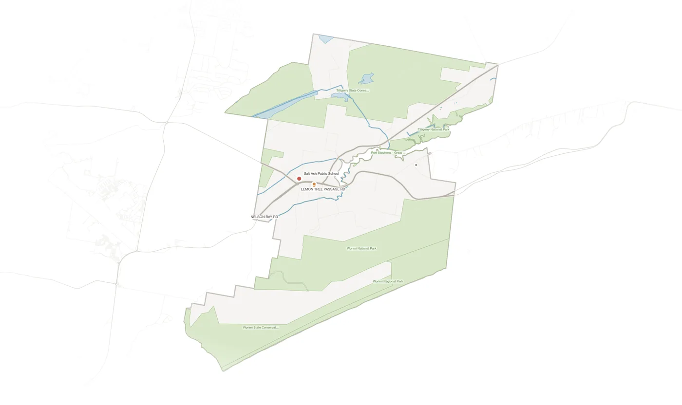Salt Ash urban fabric map