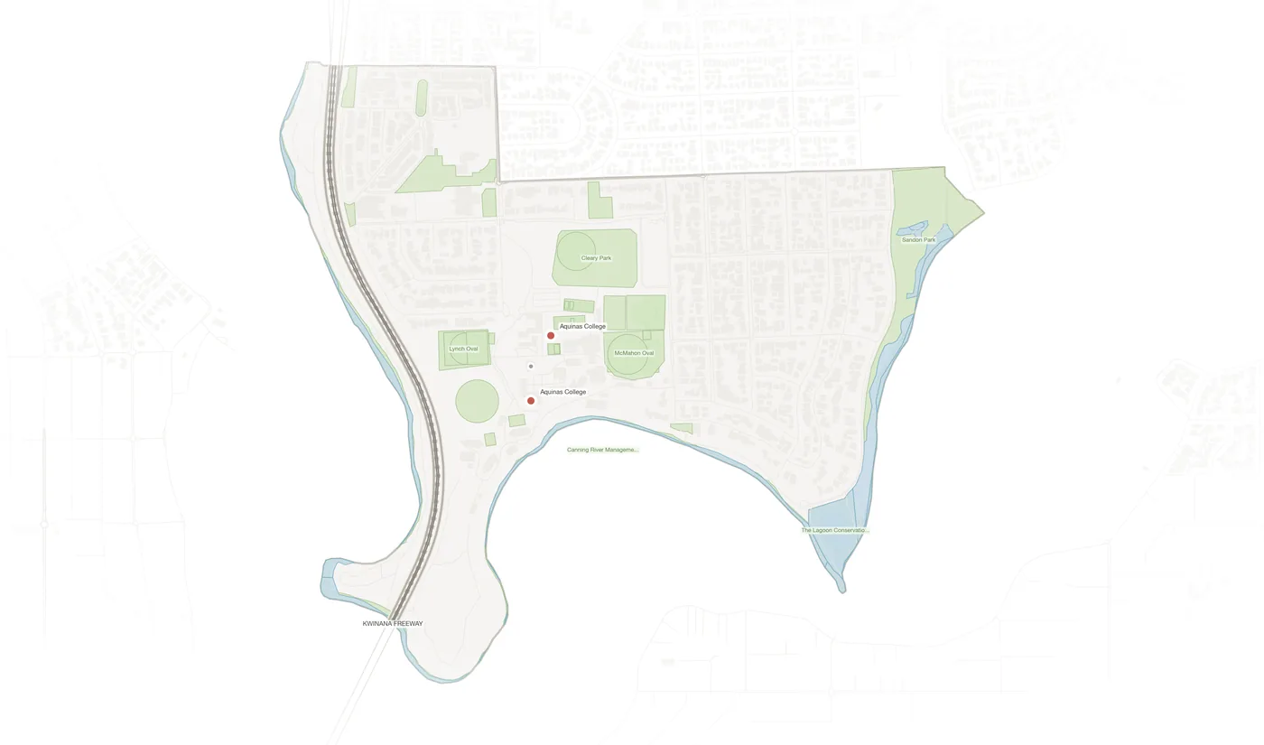 Salter Point urban fabric map